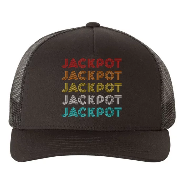 Jackpot Retro Casino Yupoong Adult 5-Panel Trucker Hat