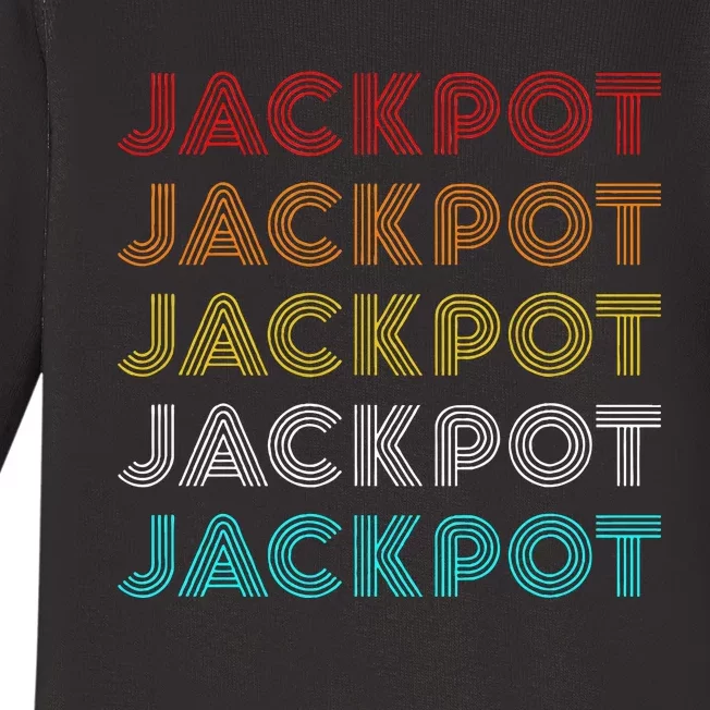 Jackpot Retro Casino Baby Long Sleeve Bodysuit