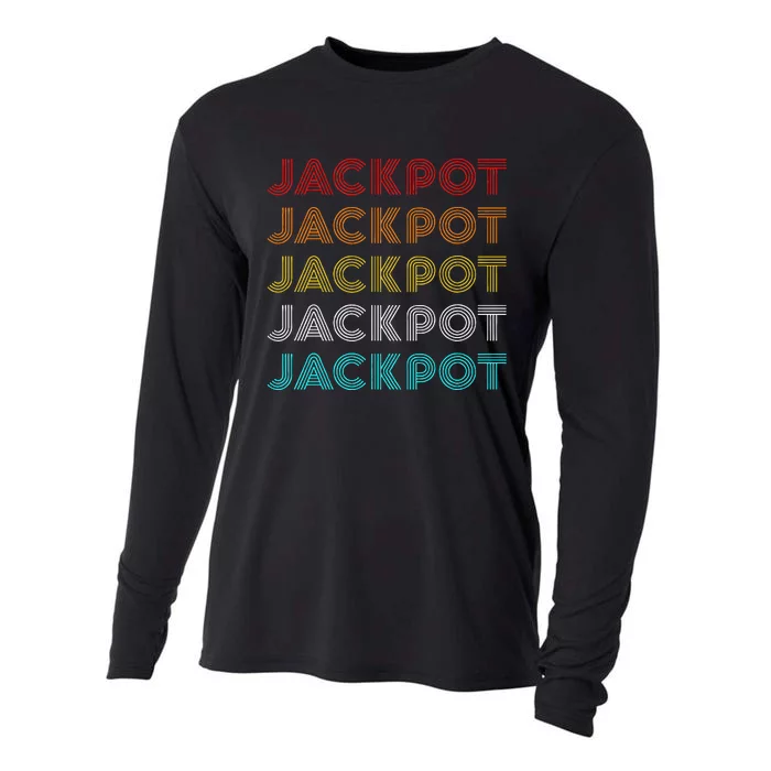 Jackpot Retro Casino Cooling Performance Long Sleeve Crew