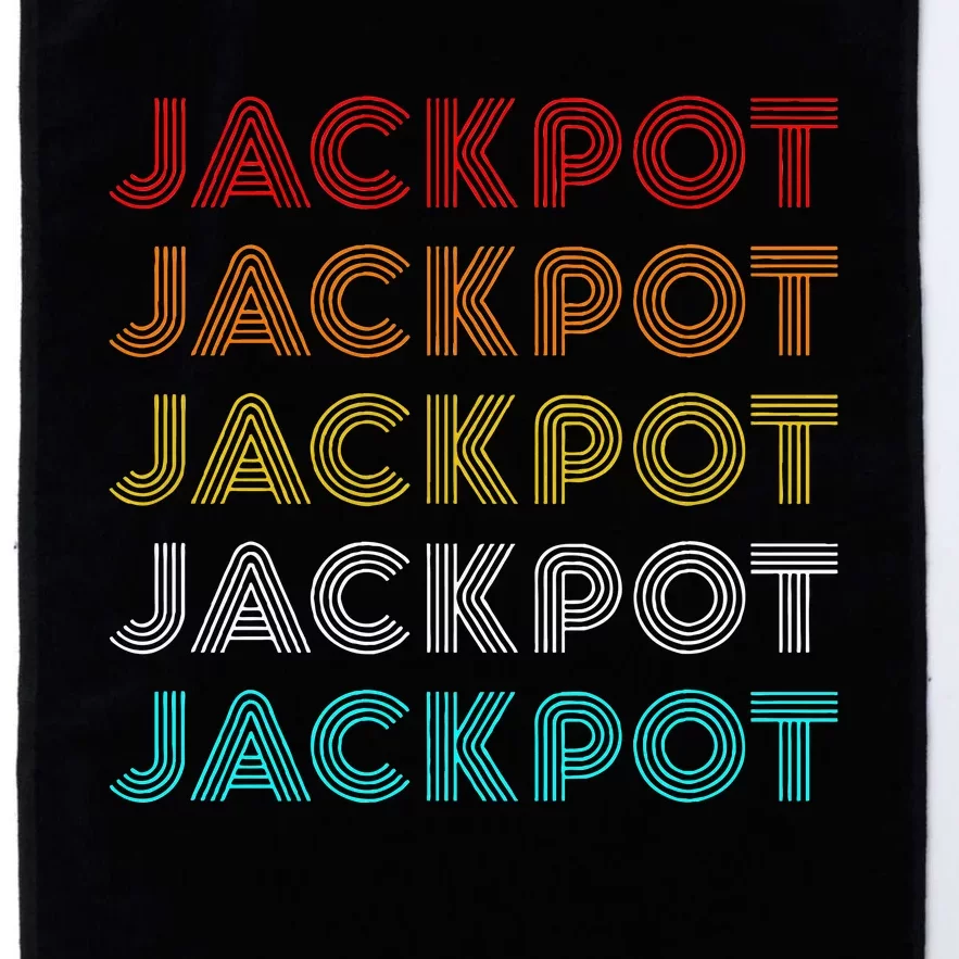 Jackpot Retro Casino Platinum Collection Golf Towel