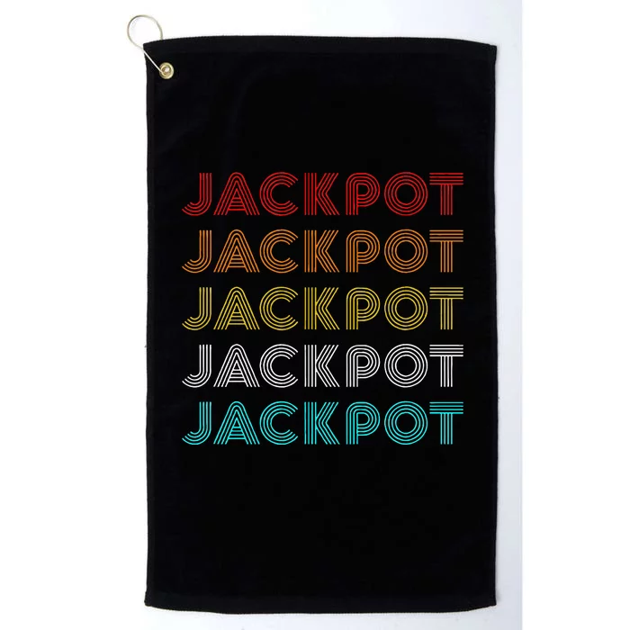 Jackpot Retro Casino Platinum Collection Golf Towel