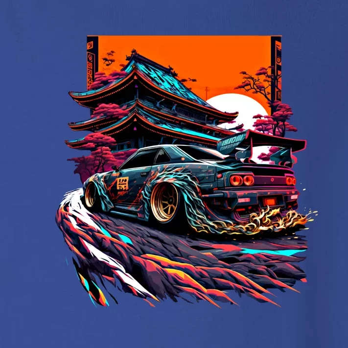 Japanese Retro Car Racing Drifting Art Jdm Legend Tuning Gift Toddler Long Sleeve Shirt