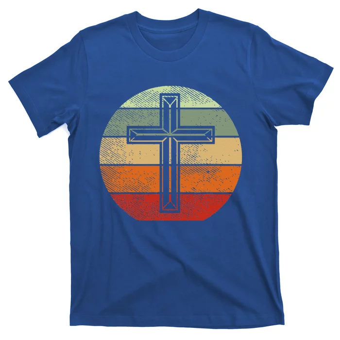 Jesus Retro Cross Christ God Faith Religious Christian Gift T-Shirt