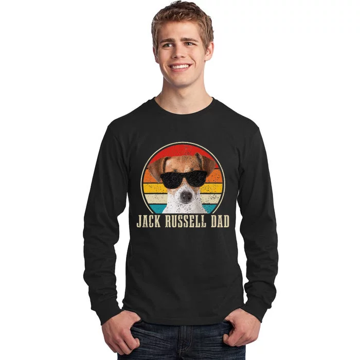 Jack Russell Dad Funny Dog Vintage Jack Russell Terrier Tall Long Sleeve T-Shirt