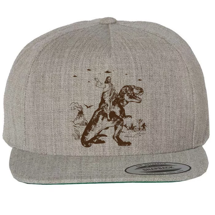 Jesus Riding Dinosaur T Shirt UFO T Shirt Funny T Shirts Offensive Cool Wool Snapback Cap