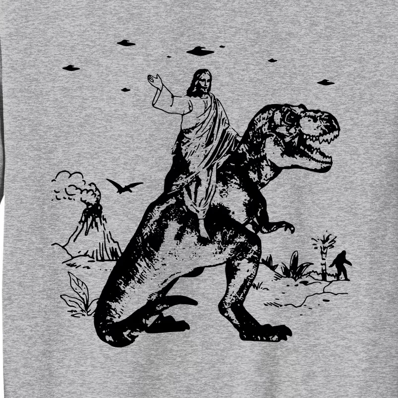 Jesus Riding Dinosaur T Shirt UFO T Shirt Funny T Shirts Offensive T Shirt Cool Sweatshirt