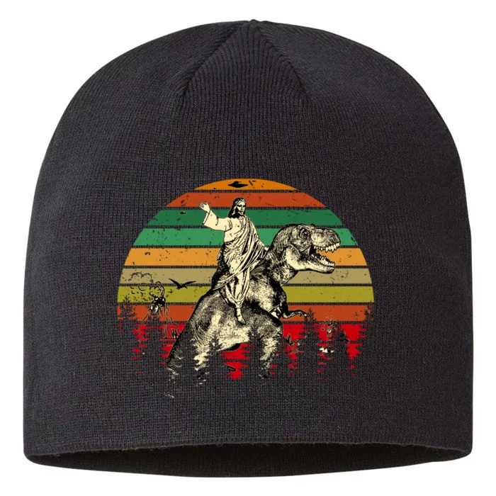 Jesus Riding Dinosaur Vintage 8 1/2in Sustainable Knit Beanie