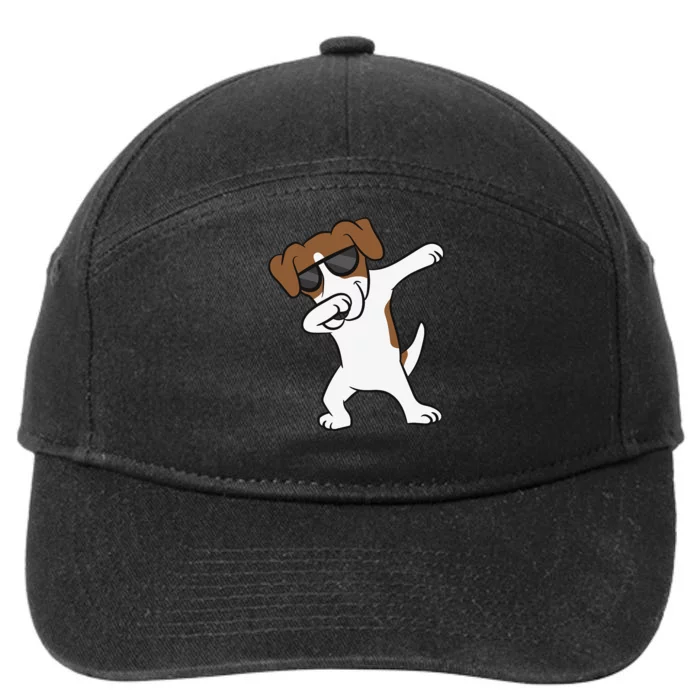 Jack Russell Dabbing Cute Jack Russell Love Jack Russells 7-Panel Snapback Hat