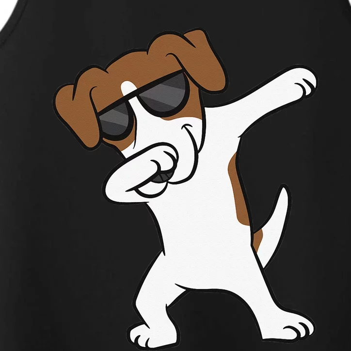 Jack Russell Dabbing Cute Jack Russell Love Jack Russells Performance Tank