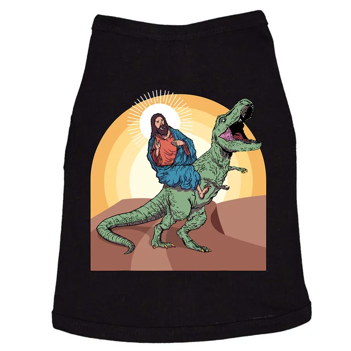 Jesus Riding Dinosaur Doggie Tank