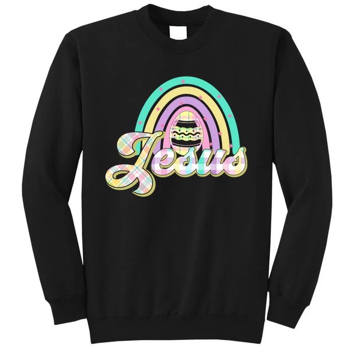 Jesus Rainbow Easter Day Tall Sweatshirt