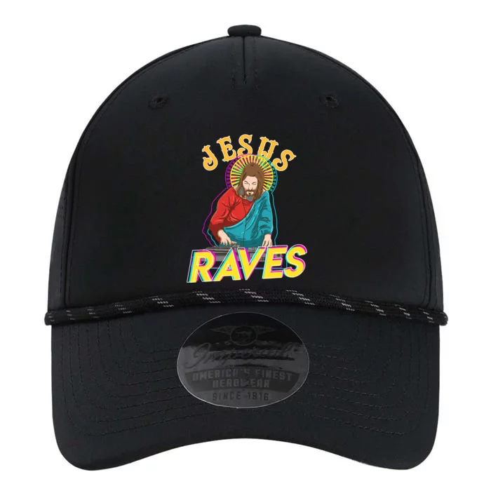 Jesus Raves Funny EDM Music Festival Party Christian DJ Gift Performance The Dyno Cap