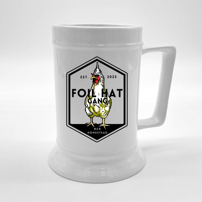 Jessica Rojas Foil Hat Gang Front & Back Beer Stein