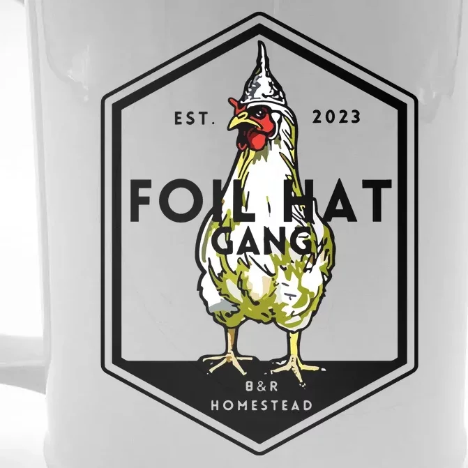 Jessica Rojas Foil Hat Gang Front & Back Beer Stein