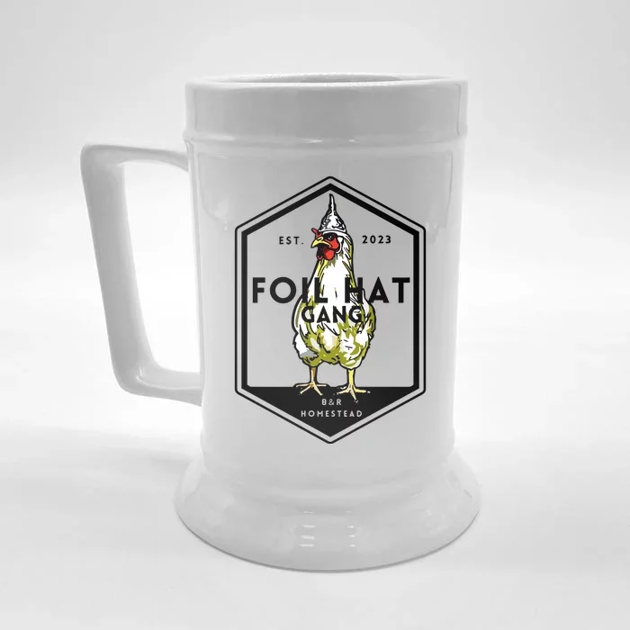 Jessica Rojas Foil Hat Gang Front & Back Beer Stein