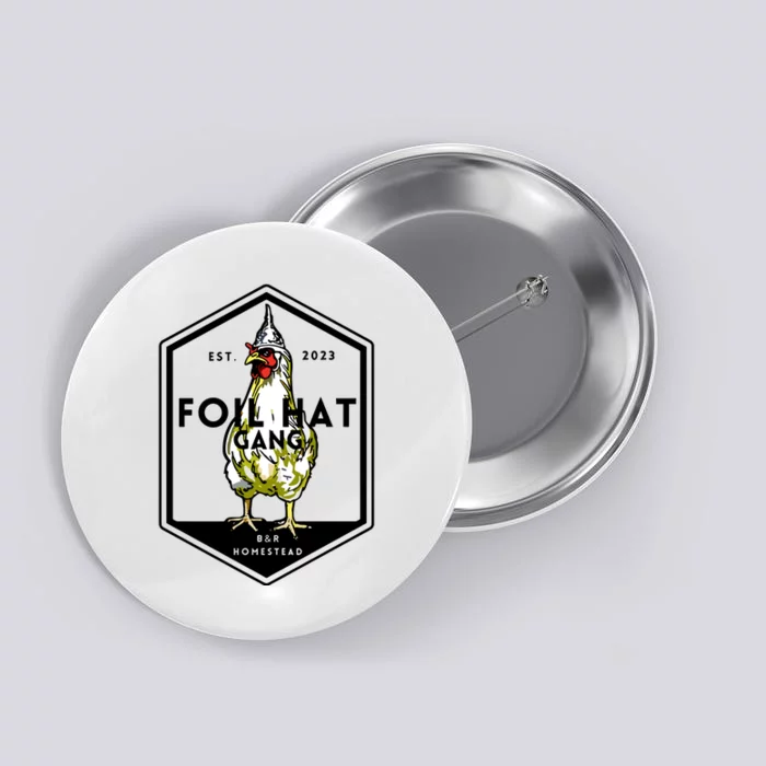 Jessica Rojas Foil Hat Gang Button