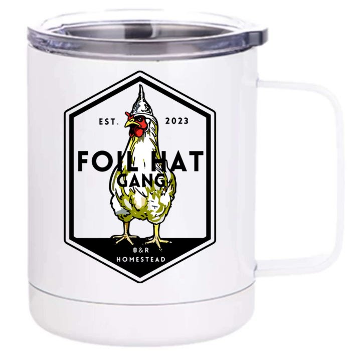 Jessica Rojas Foil Hat Gang Front & Back 12oz Stainless Steel Tumbler Cup