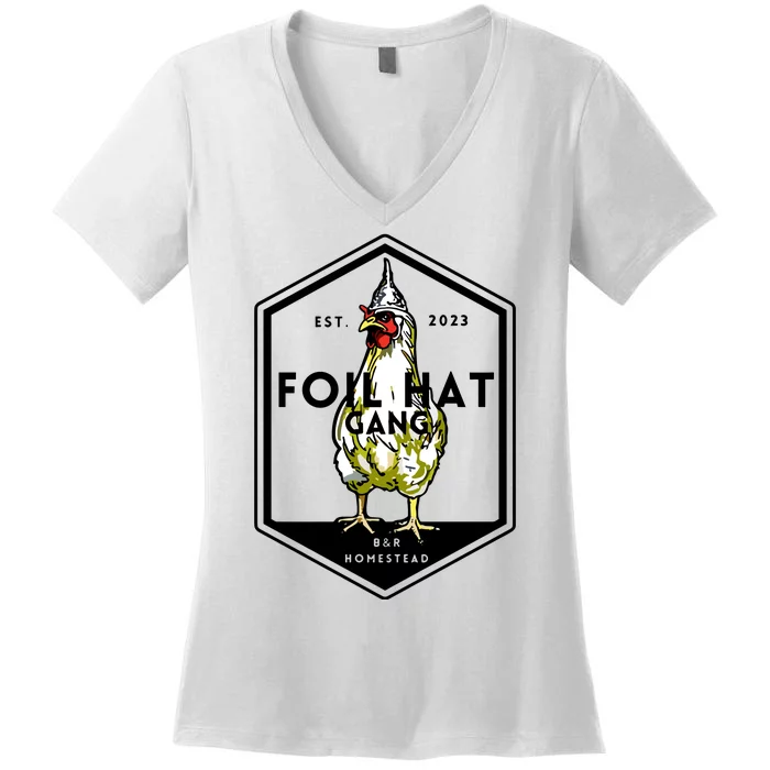 Jessica Rojas Foil Hat Gang Women's V-Neck T-Shirt