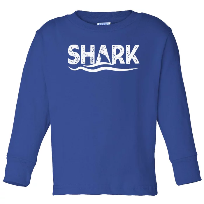 Jaw Ready For This Shark Fin Lovers Ocean Toddler Long Sleeve Shirt