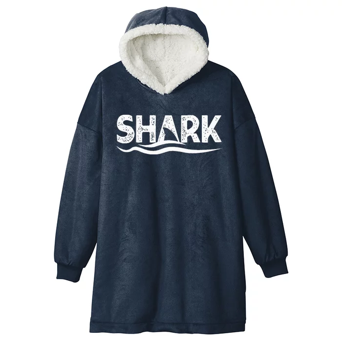 Jaw Ready For This Shark Fin Lovers Ocean Hooded Wearable Blanket