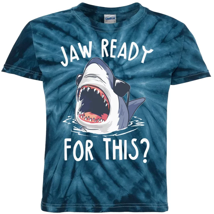 Jaw Ready For This Shark Week Kids Tie-Dye T-Shirt