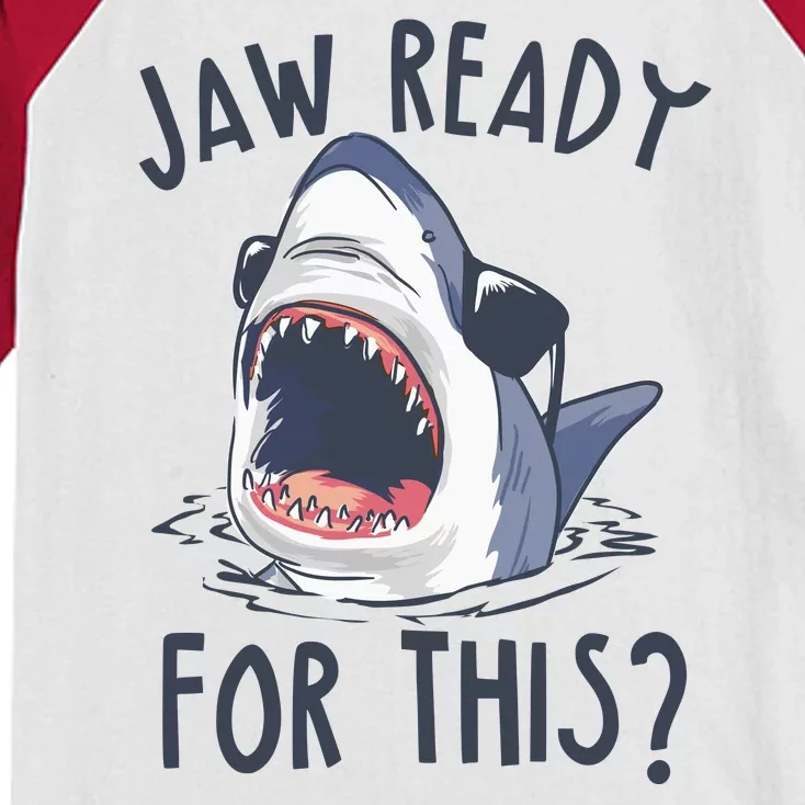 Jaw Ready For This Shark Week Kids Colorblock Raglan Jersey