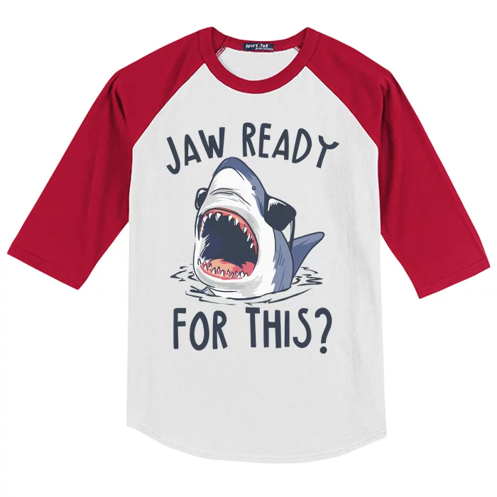 Jaw Ready For This Shark Week Kids Colorblock Raglan Jersey