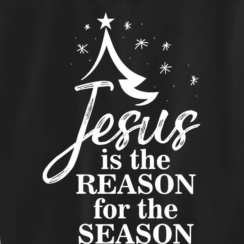 Jesus Reason For The Season Christian Christmas Spiritual Kids Sweatshirt