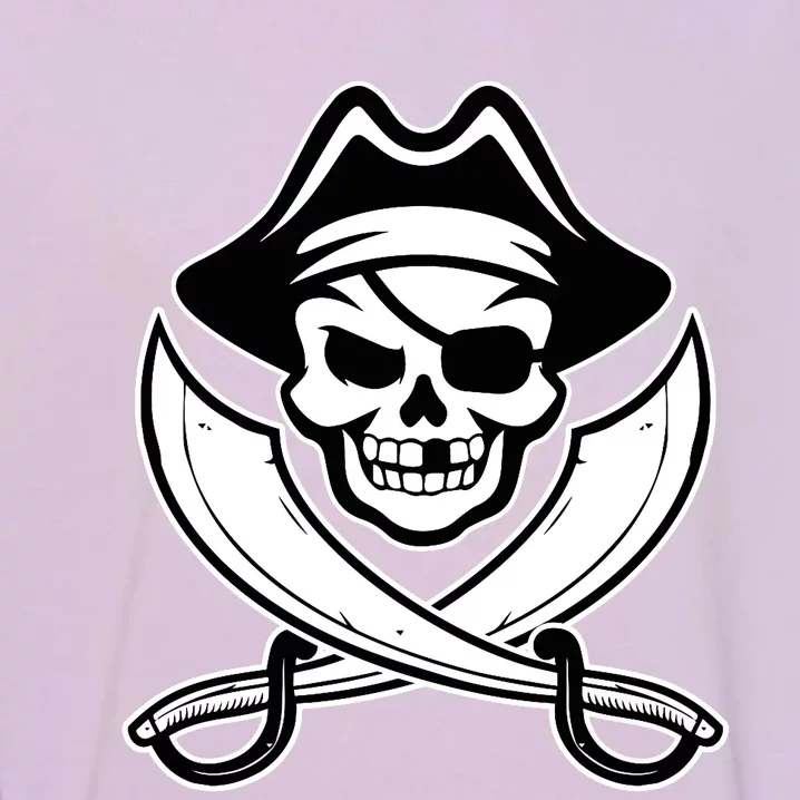 Jolly Roger Gasparilla Pirate Skull With Swords Garment-Dyed Sweatshirt