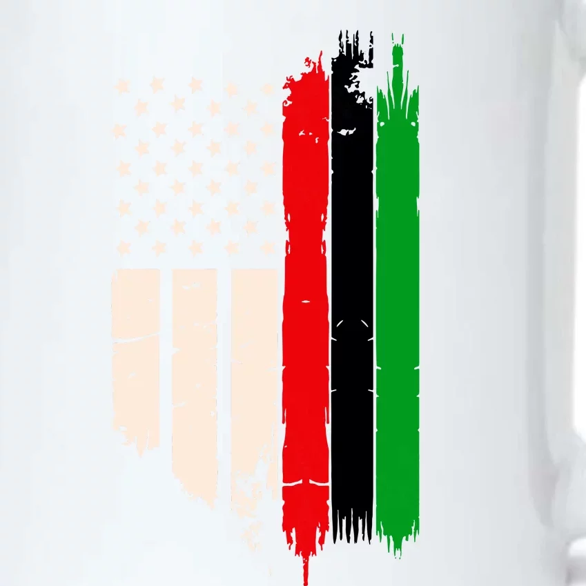 Juneteenth Red Green Black History American African Flag Black Color Changing Mug