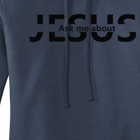 Jesus Religion God And Jesus Ask Me About Women's Pullover Hoodie