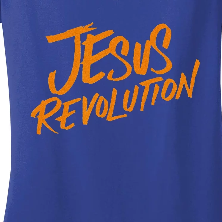 Jesus Revolution Gift Women's V-Neck T-Shirt