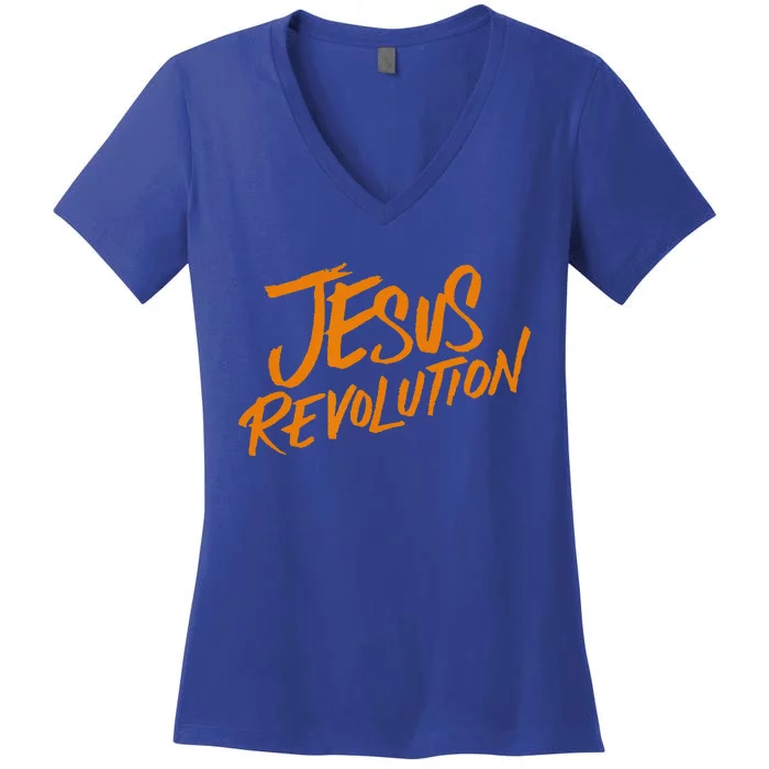 Jesus Revolution Gift Women's V-Neck T-Shirt