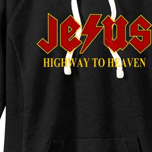 Jesus Rocks Highway To Heaven Women's Fleece Hoodie