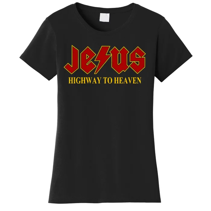 Jesus Rocks Highway To Heaven Women's T-Shirt