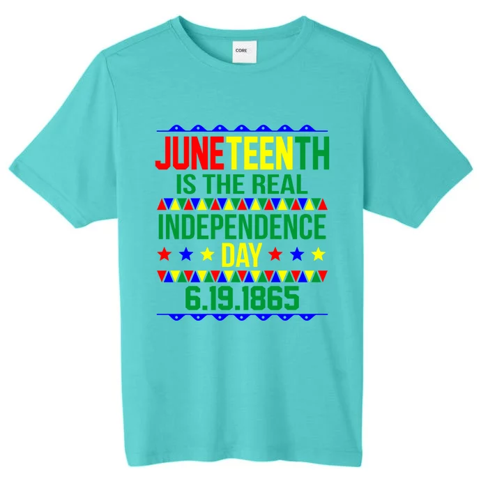 Juneteenth Real Independence Celebration Day History Graphic Gift ChromaSoft Performance T-Shirt