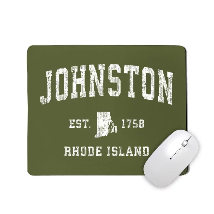 Johnston Rhode Island Ri Vintage Athletic Sports Mousepad