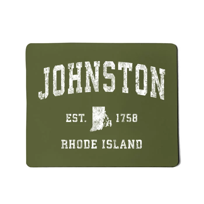 Johnston Rhode Island Ri Vintage Athletic Sports Mousepad