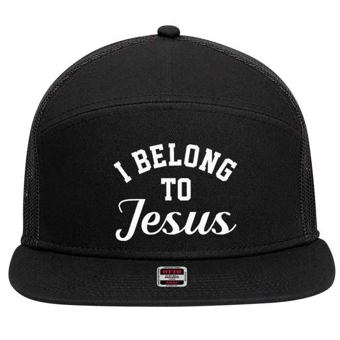 Jesus Religion I Belong To Jesus 7 Panel Mesh Trucker Snapback Hat