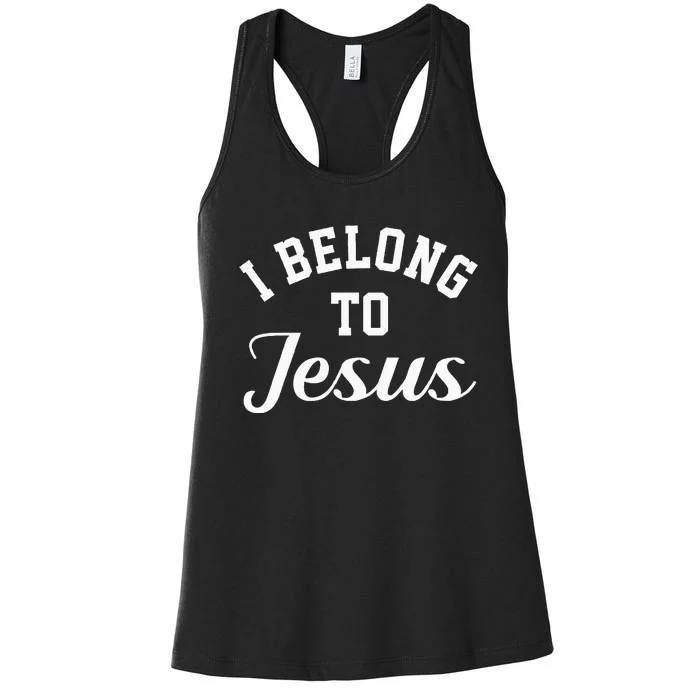 Jesus Religion I Belong To Jesus Women's Racerback Tank