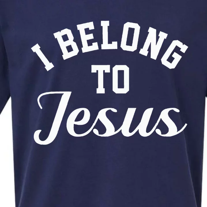 Jesus Religion I Belong To Jesus Sueded Cloud Jersey T-Shirt