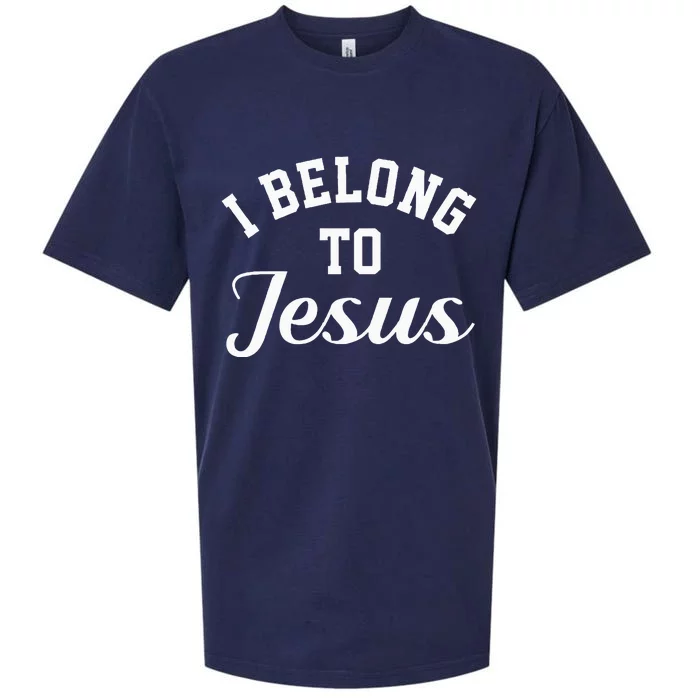 Jesus Religion I Belong To Jesus Sueded Cloud Jersey T-Shirt