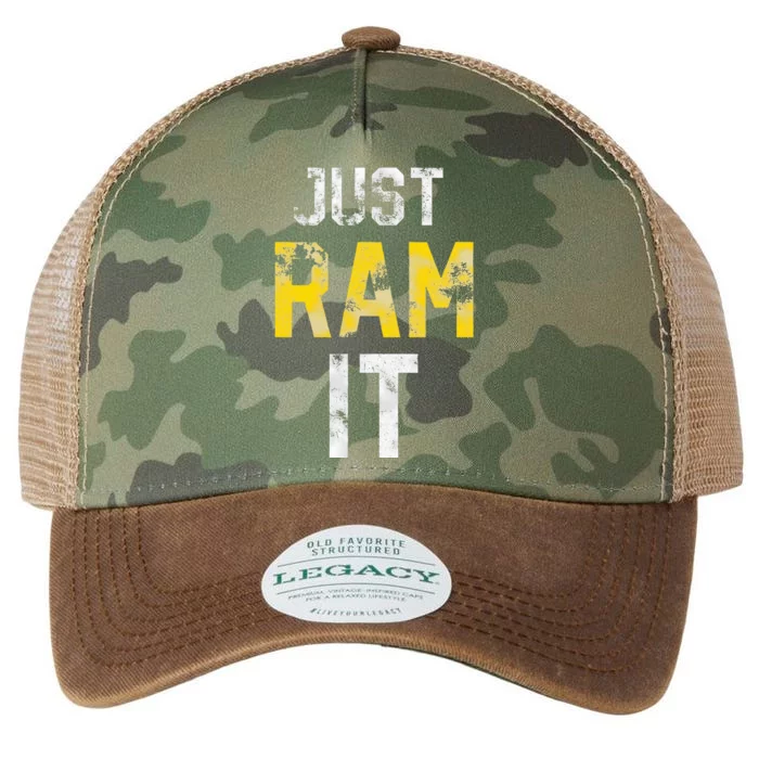 Just Ram It Funny Rams Legacy Tie Dye Trucker Hat