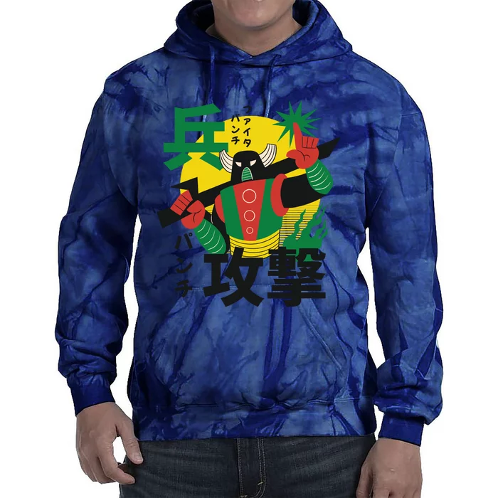 Japanese Robot Tie Dye Hoodie