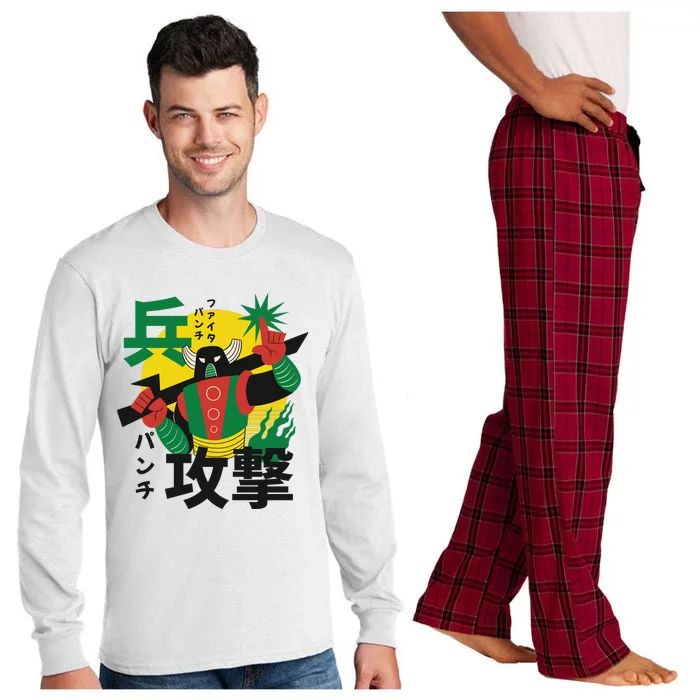 Japanese Robot Long Sleeve Pajama Set