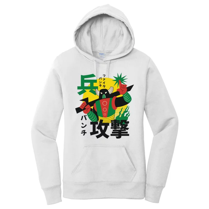 Japanese Robot Women's Pullover Hoodie