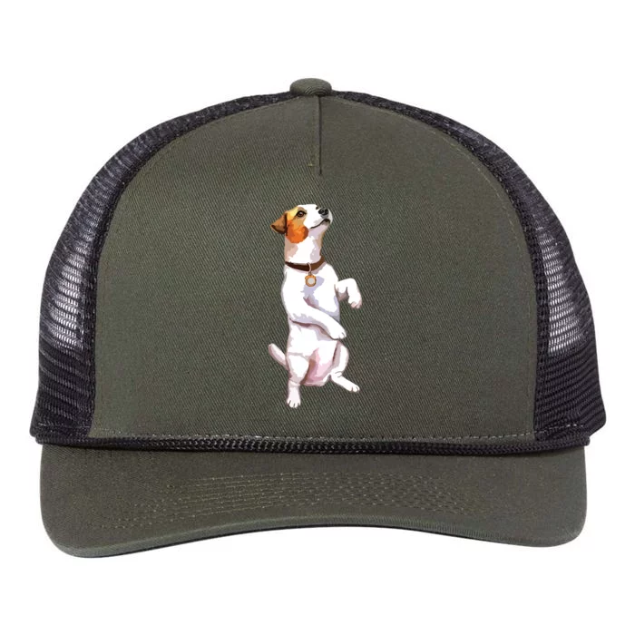 Jack Russell Retro Rope Trucker Hat Cap