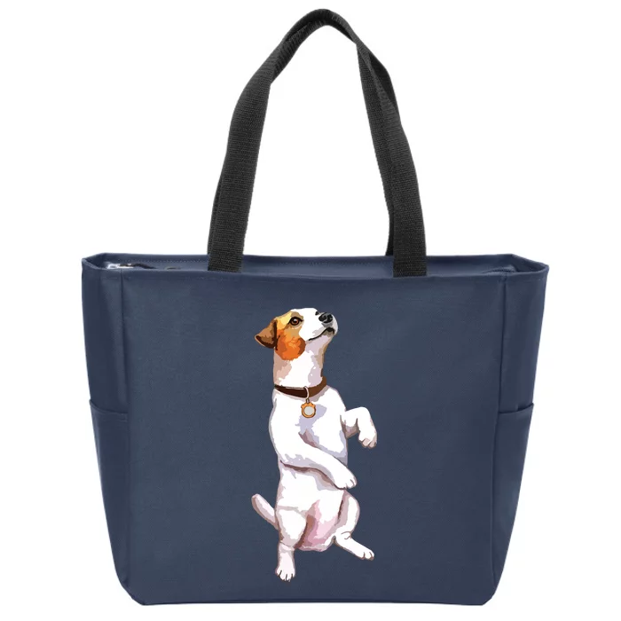 Jack Russell Zip Tote Bag