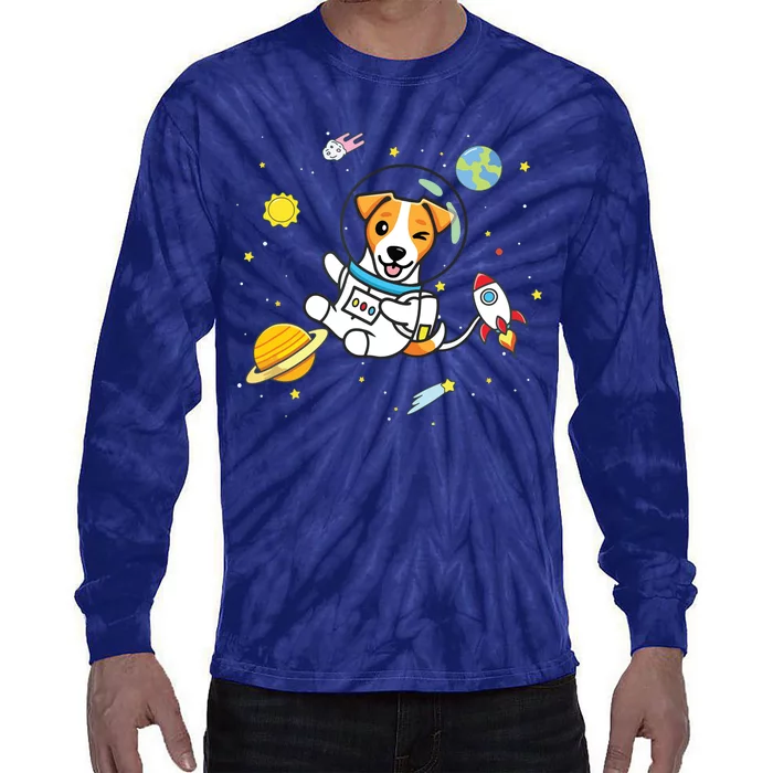 Jack Russell Tie-Dye Long Sleeve Shirt