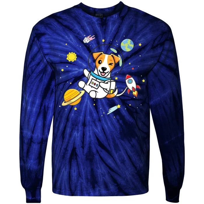 Jack Russell Tie-Dye Long Sleeve Shirt